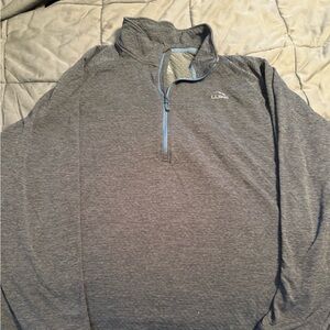 LL Bean Adventure Grid Fleece Quarter Zip